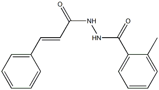 2-methyl-N'-[(E)-3-phenyl-2-propenoyl]benzohydrazide Struktur