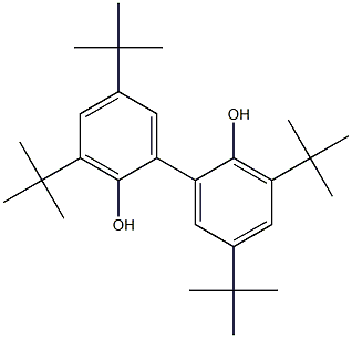 3,3',5,5'-tetra(tert-butyl)[1,1'-biphenyl]-2,2'-diol Struktur