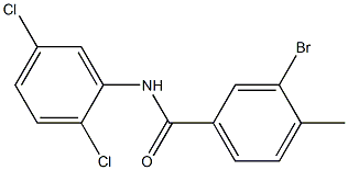 3-bromo-N-(2,5-dichlorophenyl)-4-methylbenzamide Struktur