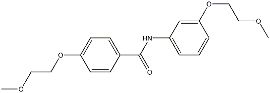 4-(2-methoxyethoxy)-N-[3-(2-methoxyethoxy)phenyl]benzamide Struktur