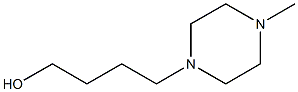 4-(4-methyl-1-piperazinyl)-1-butanol Struktur