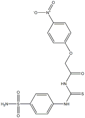 4-[({[2-(4-nitrophenoxy)acetyl]amino}carbothioyl)amino]benzenesulfonamide Struktur