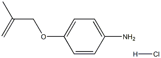 4-[(2-methyl-2-propenyl)oxy]aniline hydrochloride Struktur