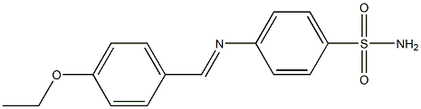 4-{[(E)-(4-ethoxyphenyl)methylidene]amino}benzenesulfonamide Struktur