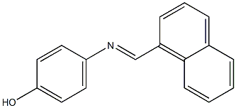 4-{[(E)-1-naphthylmethylidene]amino}phenol Struktur