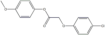 4-methoxyphenyl 2-(4-chlorophenoxy)acetate Struktur