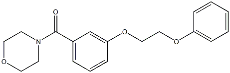 4-morpholinyl[3-(2-phenoxyethoxy)phenyl]methanone Struktur