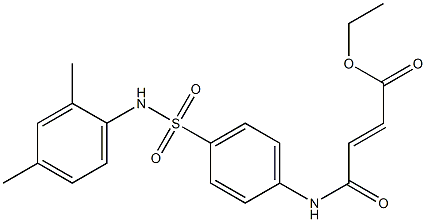 ethyl (E)-4-{4-[(2,4-dimethylanilino)sulfonyl]anilino}-4-oxo-2-butenoate Struktur