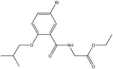 ethyl 2-[(5-bromo-2-isobutoxybenzoyl)amino]acetate Struktur