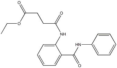 ethyl 4-[2-(anilinocarbonyl)anilino]-4-oxobutanoate Struktur