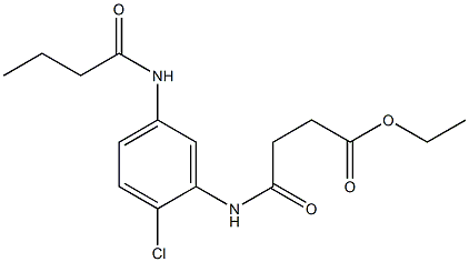 ethyl 4-[5-(butyrylamino)-2-chloroanilino]-4-oxobutanoate Struktur