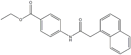 ethyl 4-{[2-(1-naphthyl)acetyl]amino}benzoate Struktur