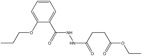 ethyl 4-oxo-4-[2-(2-propoxybenzoyl)hydrazino]butanoate Struktur