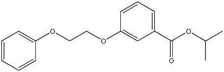 isopropyl 3-(2-phenoxyethoxy)benzoate Struktur