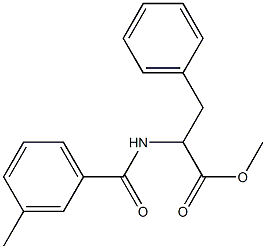 methyl 2-[(3-methylbenzoyl)amino]-3-phenylpropanoate Struktur