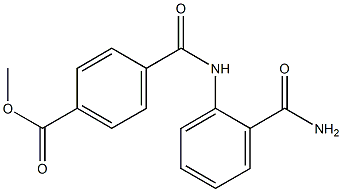 methyl 4-{[2-(aminocarbonyl)anilino]carbonyl}benzoate Struktur