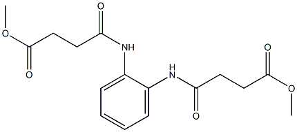 methyl 4-{2-[(4-methoxy-4-oxobutanoyl)amino]anilino}-4-oxobutanoate Struktur