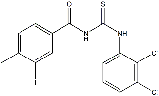 N-(2,3-dichlorophenyl)-N'-(3-iodo-4-methylbenzoyl)thiourea Struktur