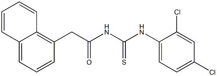 N-(2,4-dichlorophenyl)-N'-[2-(1-naphthyl)acetyl]thiourea Struktur