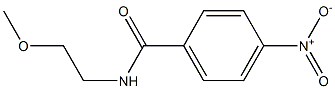 N-(2-methoxyethyl)-4-nitrobenzamide Struktur