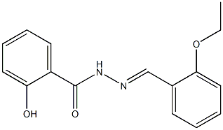 N'-[(E)-(2-ethoxyphenyl)methylidene]-2-hydroxybenzohydrazide Struktur