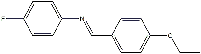 N-[(E)-(4-ethoxyphenyl)methylidene]-N-(4-fluorophenyl)amine Struktur