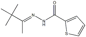 N'-[(E)-1,2,2-trimethylpropylidene]-2-thiophenecarbohydrazide Struktur