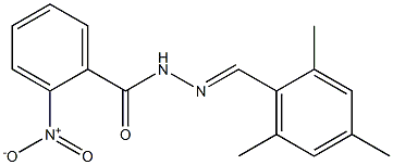 N'-[(E)-mesitylmethylidene]-2-nitrobenzohydrazide Struktur