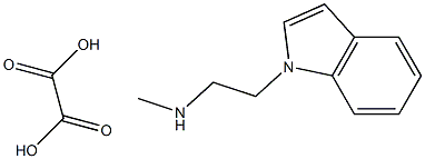 N-[2-(1H-indol-1-yl)ethyl]-N-methylamine oxalate Struktur