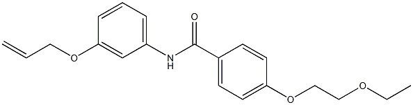 N-[3-(allyloxy)phenyl]-4-(2-ethoxyethoxy)benzamide Struktur