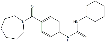 N-[4-(1-azepanylcarbonyl)phenyl]-N'-cyclohexylurea Struktur