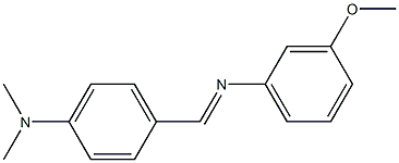 N-{(E)-[4-(dimethylamino)phenyl]methylidene}-N-(3-methoxyphenyl)amine Struktur