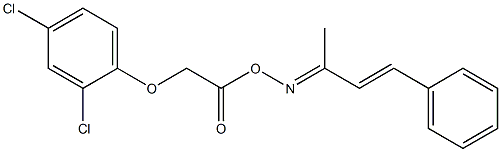 2,4-dichloro-1-[2-({[(E,2E)-1-methyl-3-phenyl-2-propenylidene]amino}oxy)-2-oxoethoxy]benzene Struktur