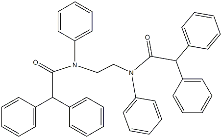 N-{2-[(2,2-diphenylacetyl)anilino]ethyl}-N,2,2-triphenylacetamide Struktur