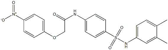 N-{4-[(3,4-dimethylanilino)sulfonyl]phenyl}-2-(4-nitrophenoxy)acetamide Struktur