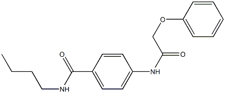 N-butyl-4-[(2-phenoxyacetyl)amino]benzamide Struktur