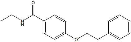 N-ethyl-4-(phenethyloxy)benzamide Struktur