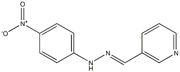 nicotinaldehyde N-(4-nitrophenyl)hydrazone Struktur