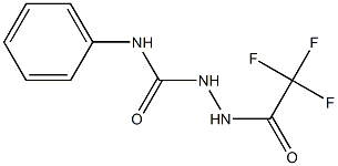 N-phenyl-2-(2,2,2-trifluoroacetyl)-1-hydrazinecarboxamide Struktur