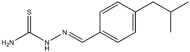 2-[(E)-(4-isobutylphenyl)methylidene]-1-hydrazinecarbothioamide Struktur