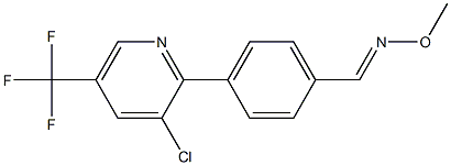 4-[3-chloro-5-(trifluoromethyl)-2-pyridinyl]benzenecarbaldehyde O-methyloxime Struktur