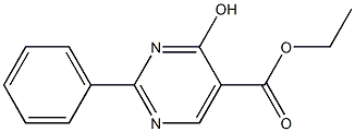 ethyl 4-hydroxy-2-phenyl-5-pyrimidinecarboxylate Struktur