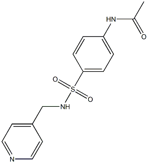 N-(4-{[(4-pyridinylmethyl)amino]sulfonyl}phenyl)acetamide Struktur