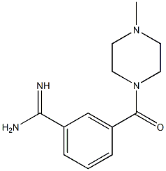 3-(1-methylpiperazine-4-carbonyl)benzamidine Struktur