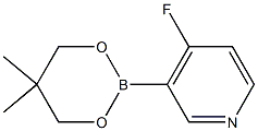 3-(5,5-Dimethyl-1,3,2-dioxaborinan-2-yl)-4-fluoropyridine Struktur