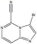 3-bromoimidazo[1,2-c]pyrimidine-5-carbonitrile Struktur