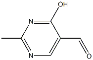 4-hydroxy-2-methylpyrimidine-5-carbaldehyde Struktur