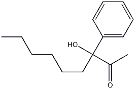 1-hydroxy hexyl phenyl acetone Struktur