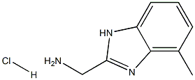 (4-methyl-1H-benzimidazol-2-yl)methylamine hydrochloride Struktur