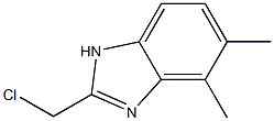 2-(chloromethyl)-4,5-dimethyl-1H-benzimidazole Struktur